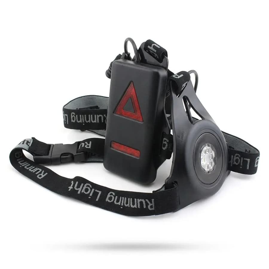 Rechargeable Chest Running Light (front white / rear red)