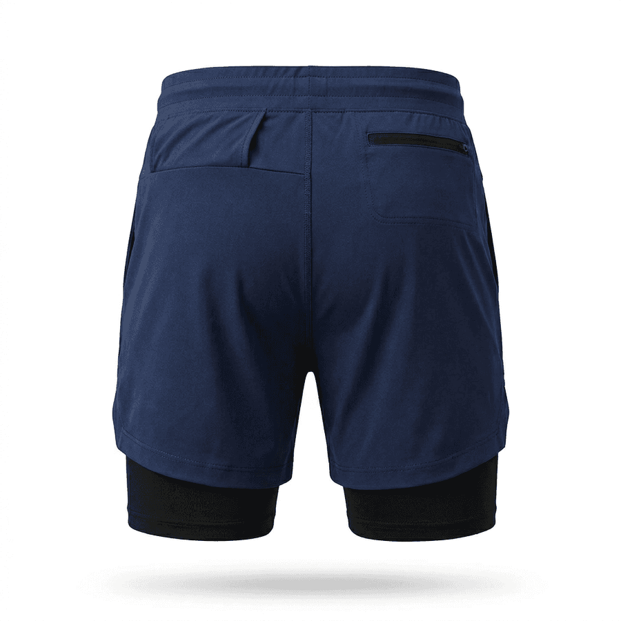 Men’s 2-in-1 Running Shorts – Secure Fit with Zip Pocket
