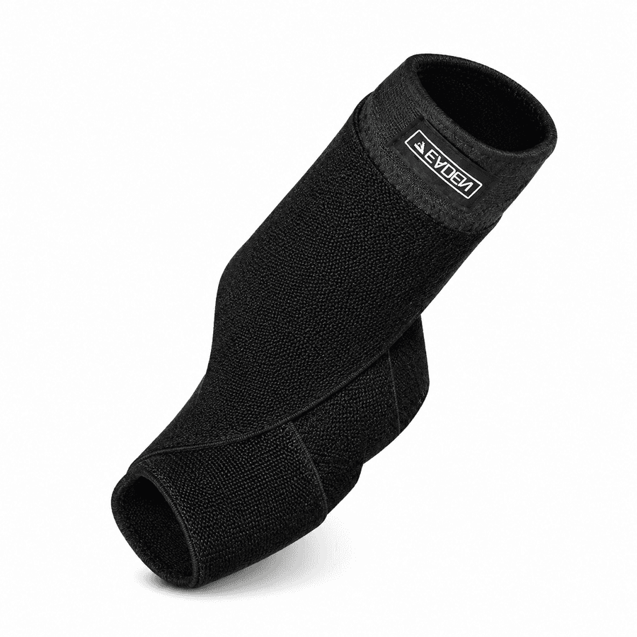 Ankle Support Wrap for Stable Fit with Adjustable Compression Strap