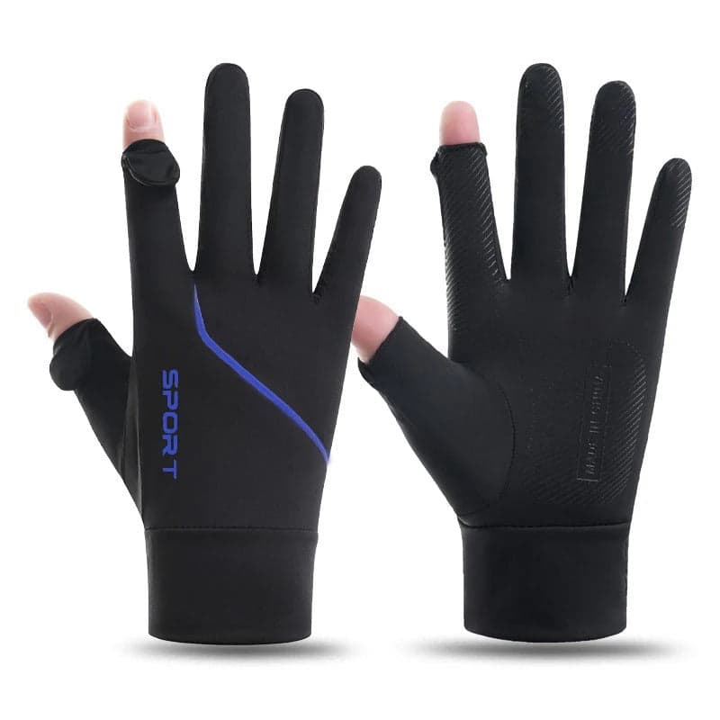 UV Sun Protection Ice Silk Gloves – Breathable Full Finger Touchscreen